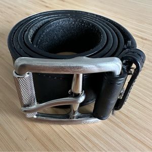 COACH Genuine Classic Black Leather Belt